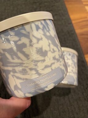 2 new discontinued caramel Frappuccino 3 wick candles limited edition - HTF